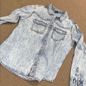 Denim button up